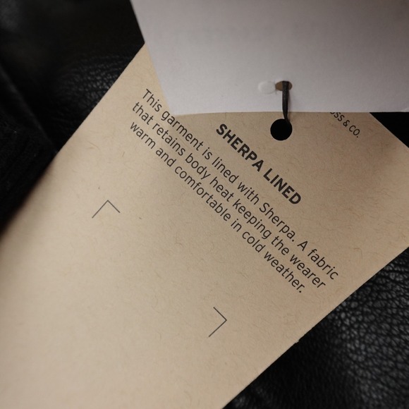 NEW Levis Jacket Mens L Black Faux Leather Sherpa Lined Zip Trucker Bomber Coat - Picture 5 of 14